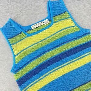Uniform John Paul Richard Sleeveless Sweater Striped Tank M‎ Knit Resortwear